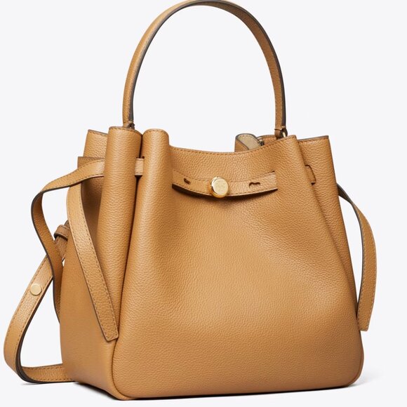 Tory Burch Romy Bucket Bag - Tiramisu - Picture 1 of 7